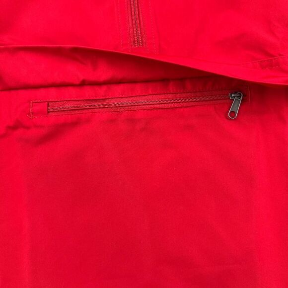 New Champion Men US S Red Jacket Windbreaker Anorak Hood Sport Casual Bulldog  - Picture 9 of 13